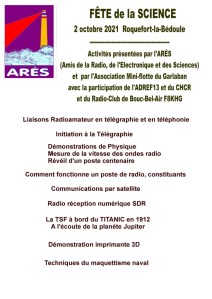 FETE DE LA SCIENCE 2021