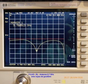 Antenne 5,7 GHz avec tuyau de gouttière de 80 mm-5