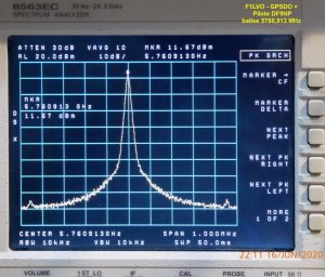 Pilote 5760,913 MHz+GPSDO - AS - span 1 MHz